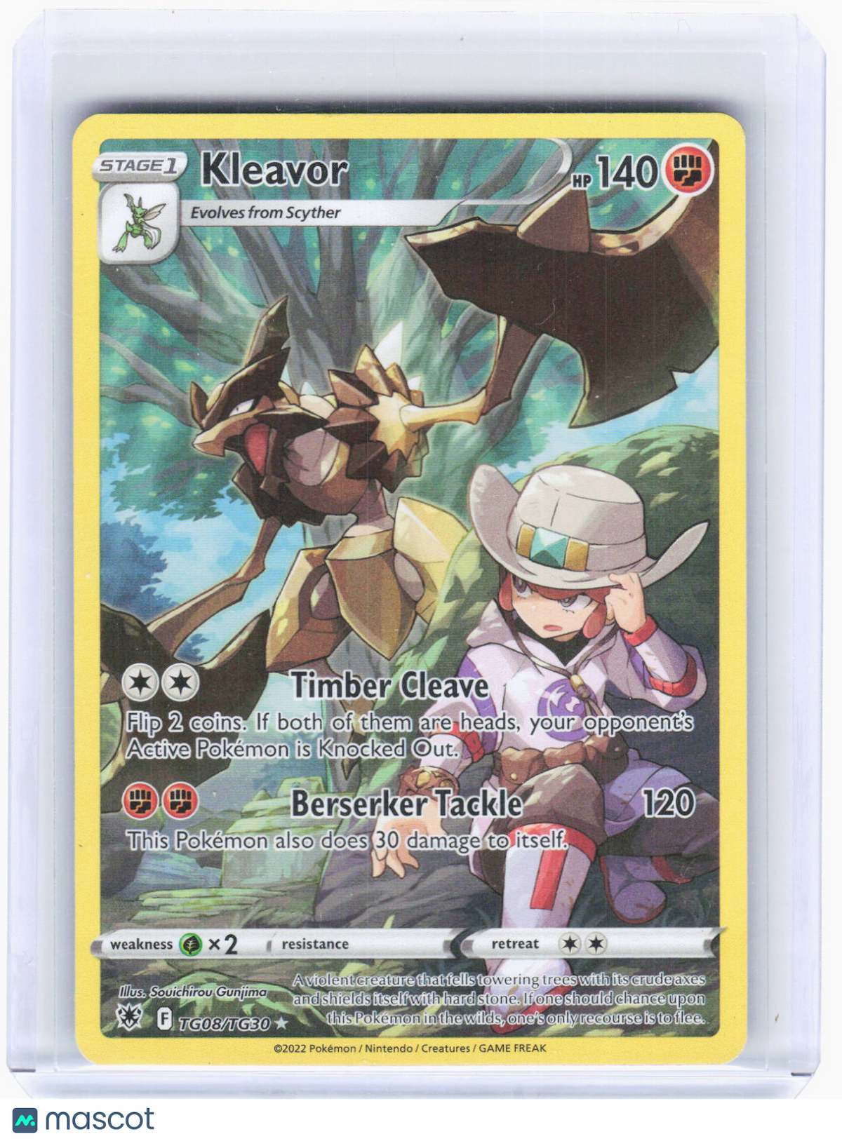2022 Pokemon—Kleavor #TG08/TG30 Astral Radiance Trainer Gallery—UR Foil (LP)