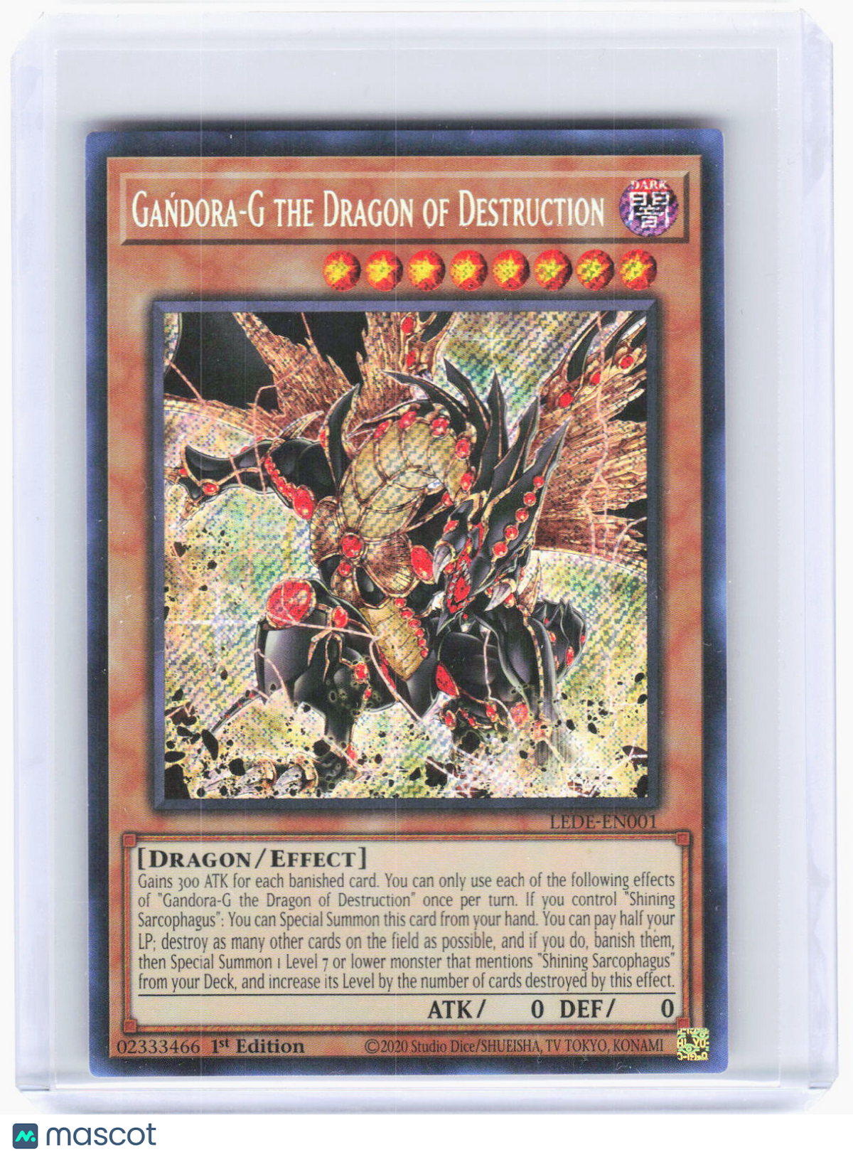 2024 Yu-Gi-Oh!—Gandora-G the Dragon of Destruction #LEDE-EN001 (LEDE)—SR Foil