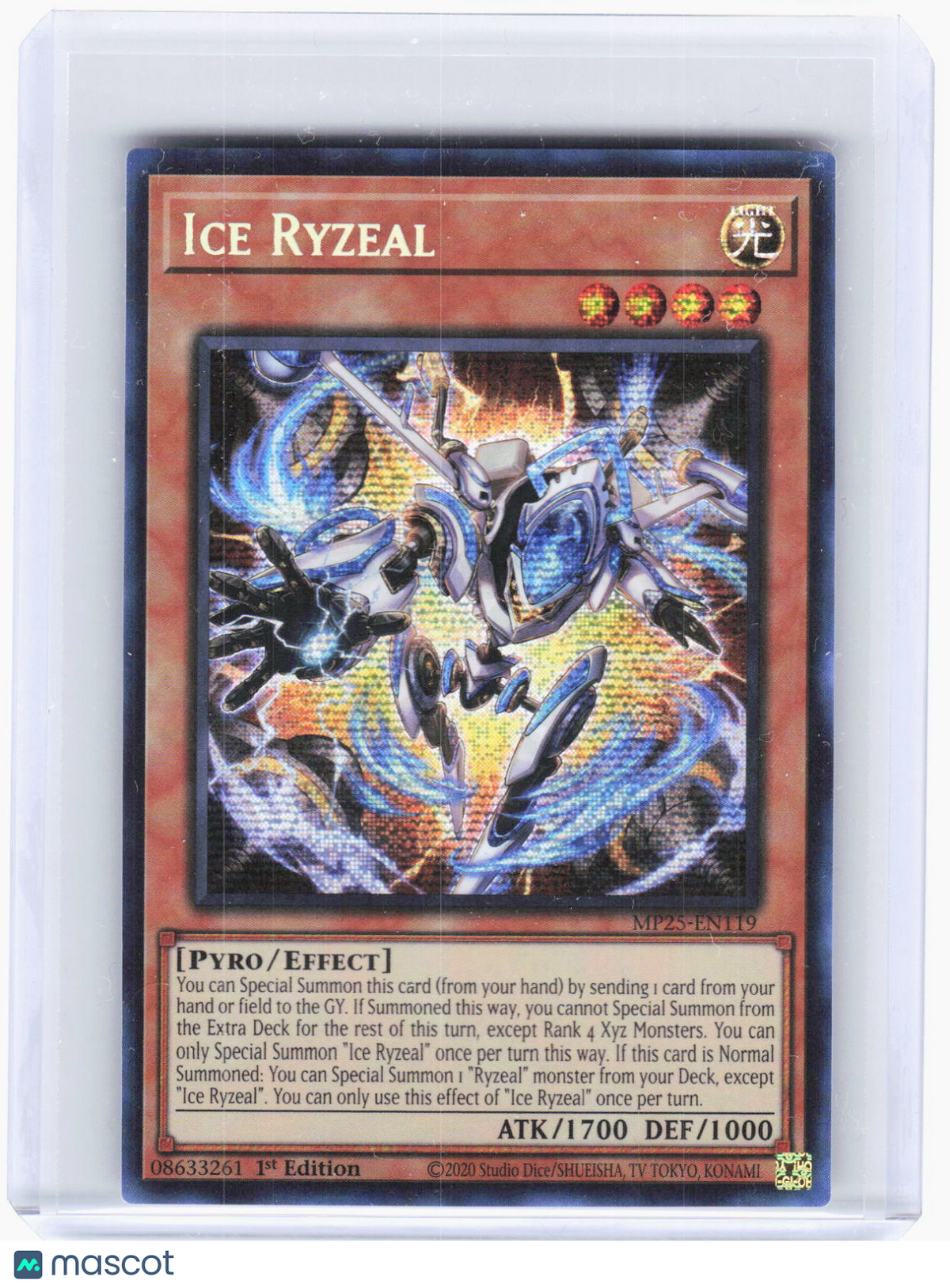 Yu-Gi-Oh!—Ice Ryzeal #MP25-EN119 2025 Mega-Pack—Prismatic Secret Rare Foil