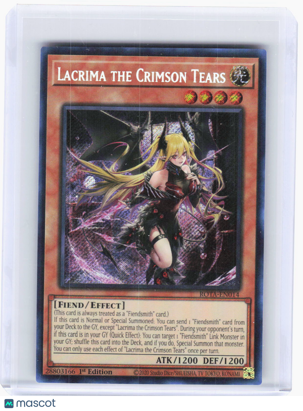 2024 Yu-Gi-Oh!—Lacrima the Crimson Tears #ROTA-EN014 Rage of the Abyss—SR Foil
