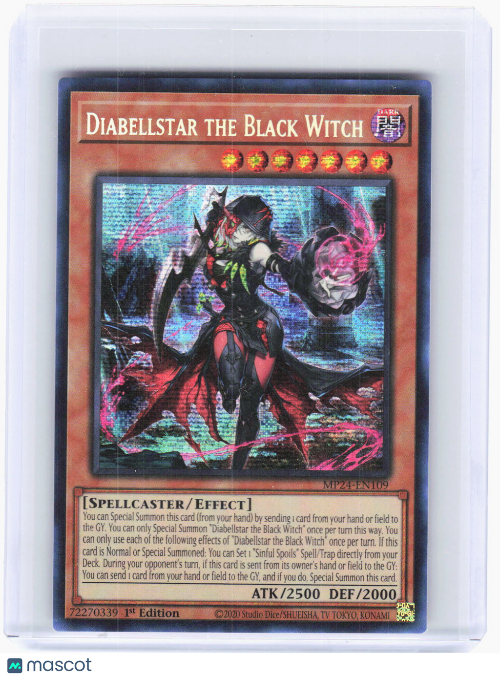 2024 Yu-Gi-Oh!—Diabellstar the Black Witch #MP24-EN109 (MP24)—PSR Foil