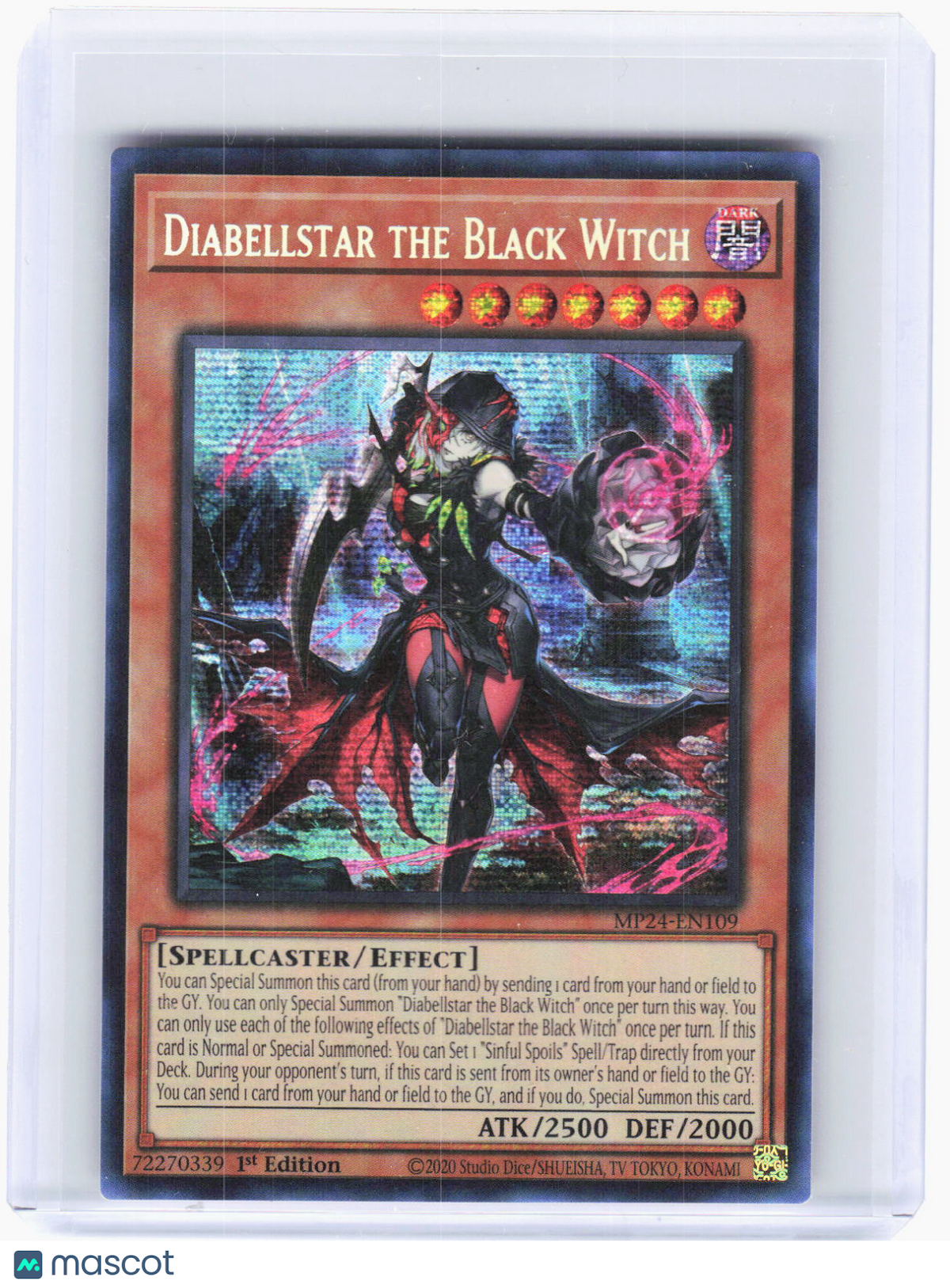 2024 Yu-Gi-Oh!—Diabellstar the Black Witch #MP24-EN109 (MP24)—PSR Foil