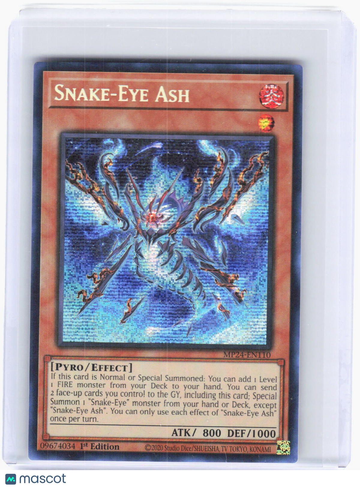 2024 Yu-Gi-Oh!—Snake-Eye Ash #MP24-EN110 (MP24)—Prismatic Secret Rare Foil