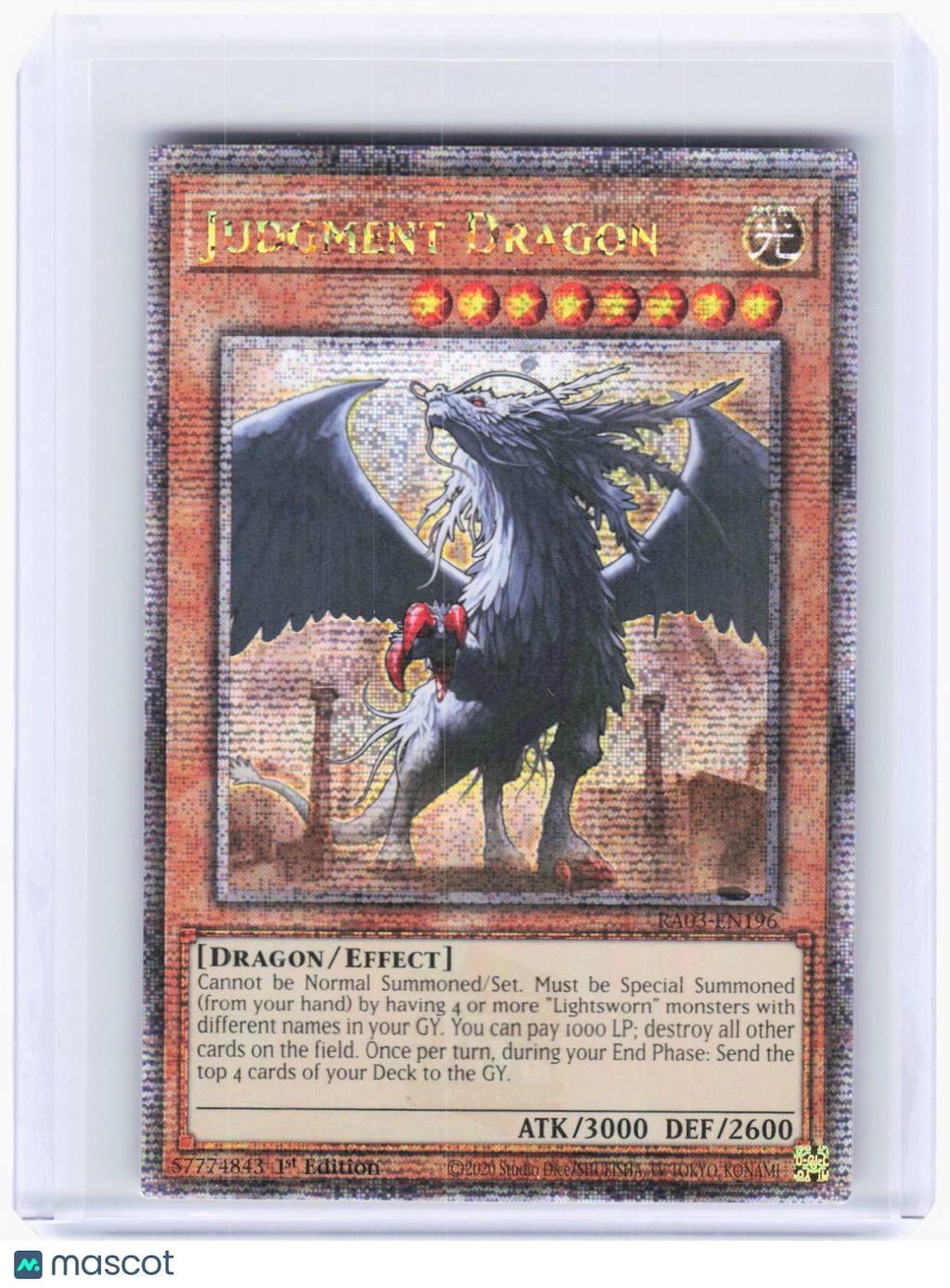 2020 Yu-Gi-Oh!—Judgment Dragon #RA03-EN196 Quarter Century Bonanza—QCSR Foil