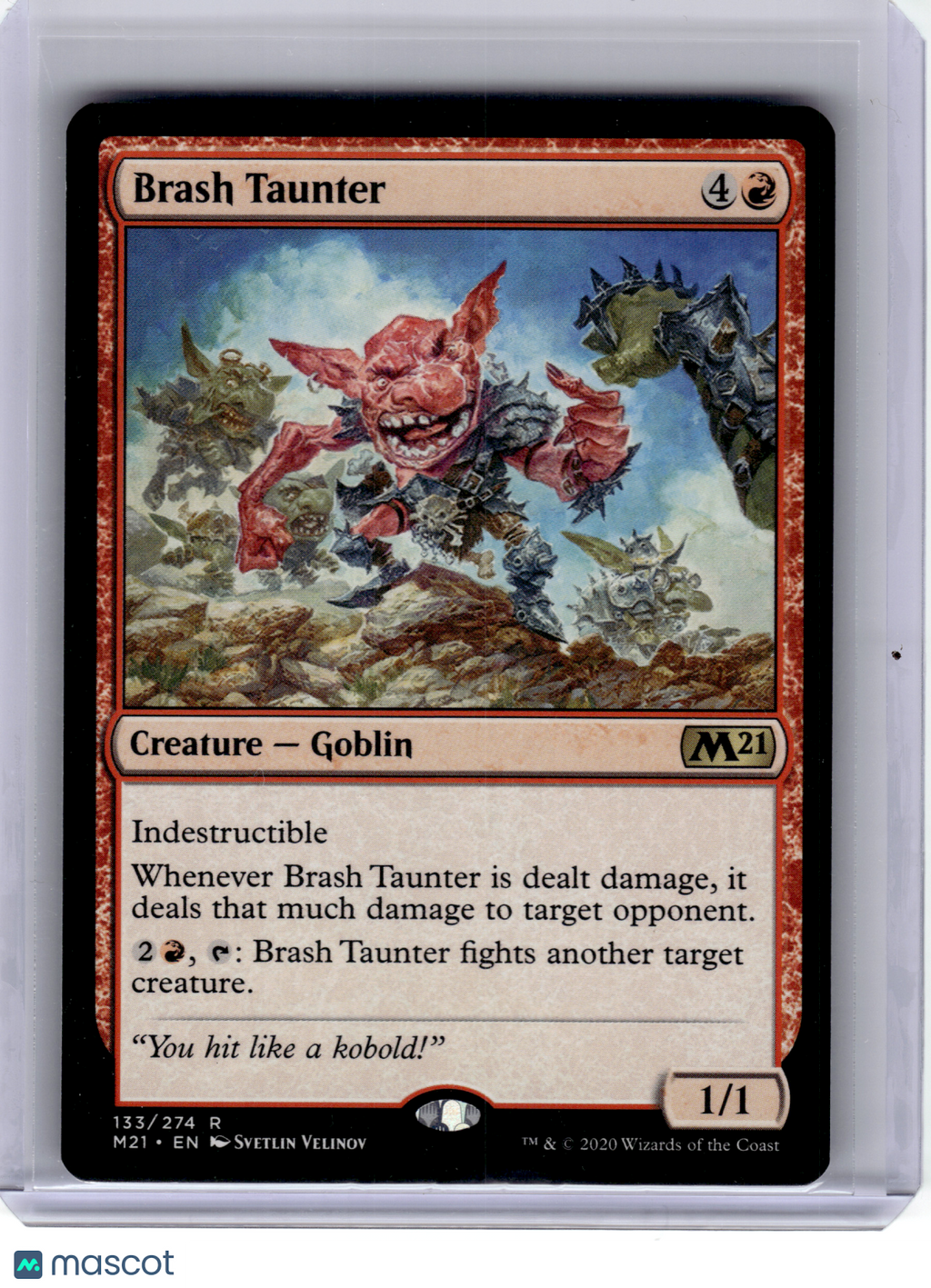 2020 Magic: The Gathering—Brash Taunter #133 Core Set 2021—Rare Nonfoil