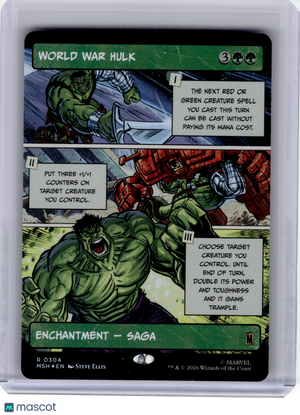 2026 Magic: TG—World War Hulk #304 Marvel Super Heroes—Rare Foil (Borderless)