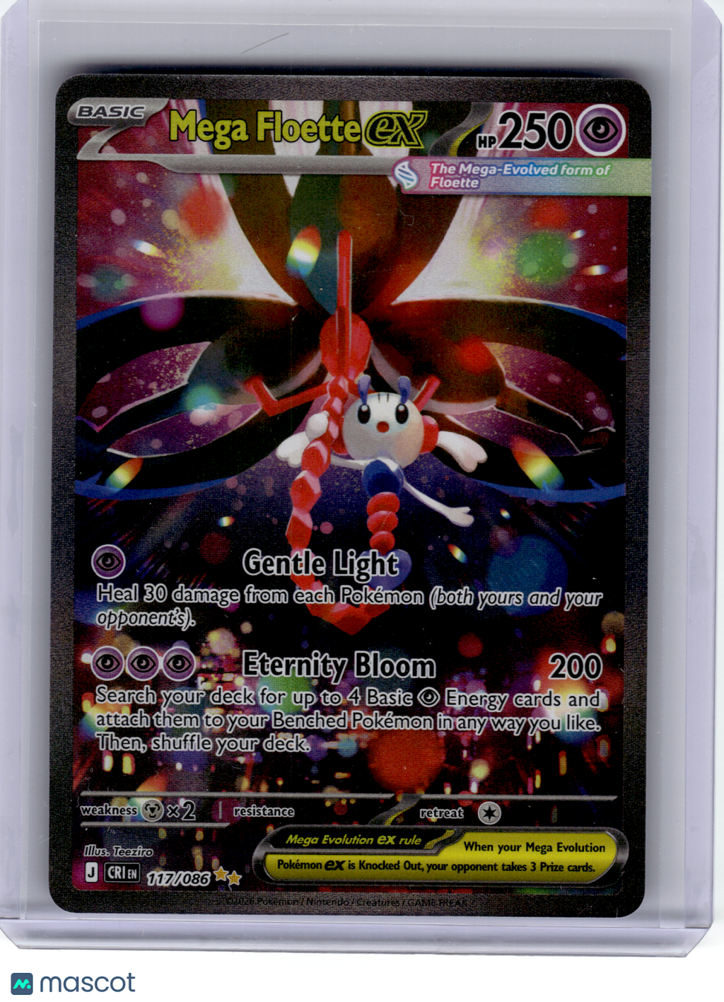 2026 Pokemon—Mega Floette ex #117 Chaos Rising—Special Illustration Rare Holo