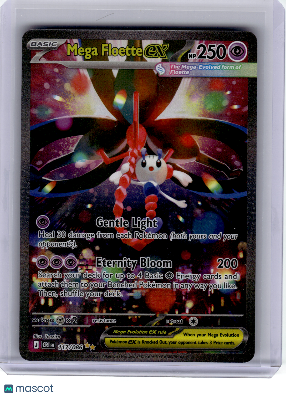 2026 Pokemon—Mega Floette ex #117 Chaos Rising—Special Illustration Rare Holo