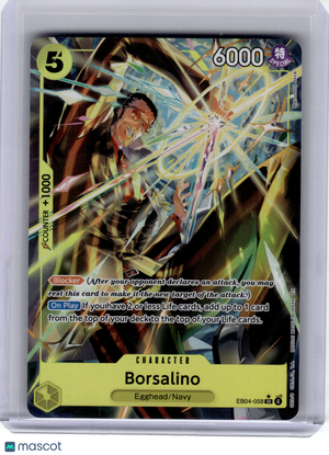 2026 One Piece—Borsalino #EB04-058 Adventure on Kami's Island—SR Holo (Alt Art)