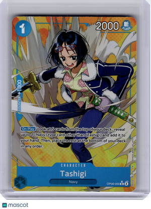2024 One Piece—Tashigi #OP06-050 Wings of the Captain—Rare Foil (Alternate Art)