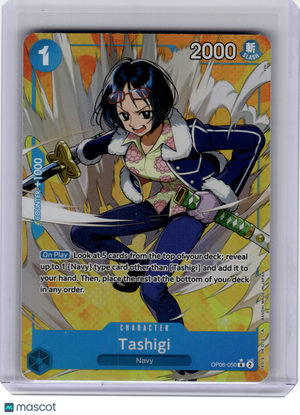 2024 One Piece—Tashigi #OP06-050 Wings of the Captain—Rare Foil (Alternate Art)