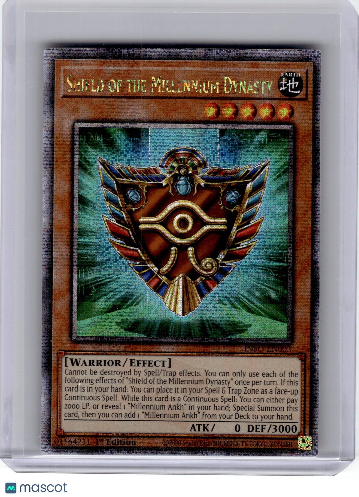 2024 YuGiOh!—Shield of the Millennium Dynasty #INFO-EN003—QCR Foil (1st ED)