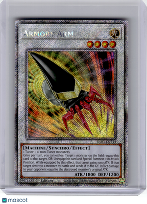 2024 YuGiOh!—Armory Arm #RA03-EN213—Platinum Secret Rare Foil (1st Edition)