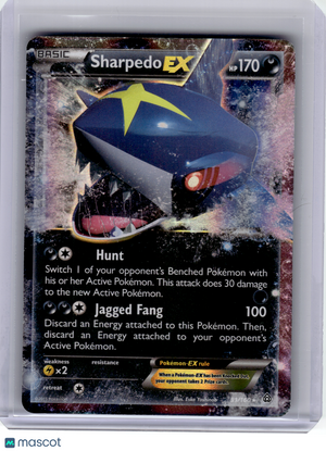 2015 Pokemon—Sharpedo EX #91 Primal Clash—Ultra Rare Holo