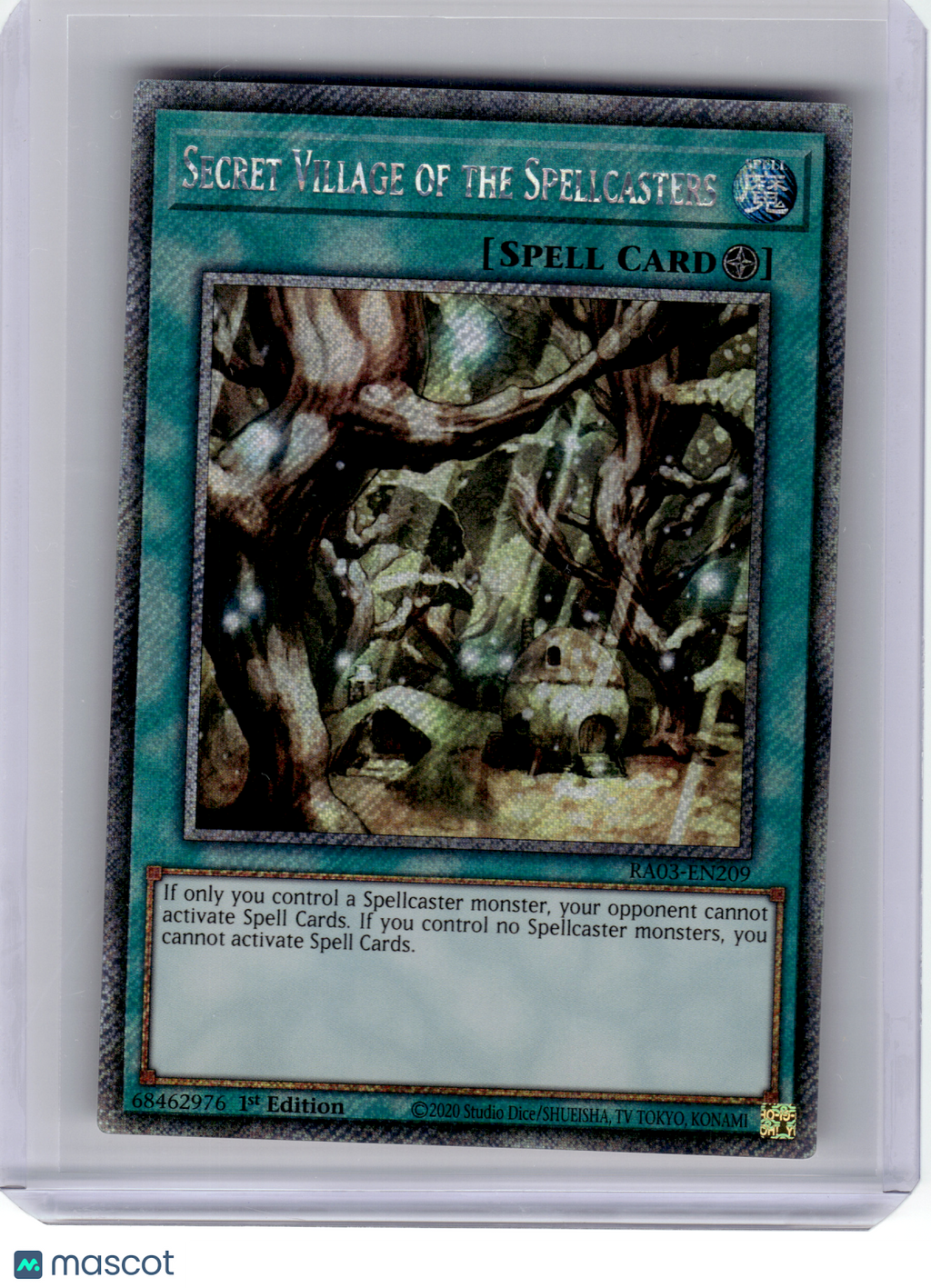 2020 YuGiOh!—Secret Village of the Spellcasters #EN209 RA03—PSR Foil (1st Ed)