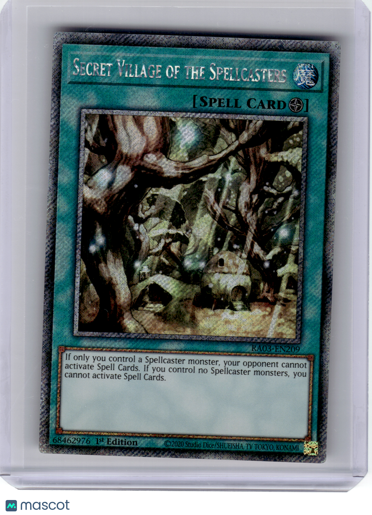 2020 YuGiOh!—Secret Village of the Spellcasters #EN209 RA03—PSR Foil (1st Ed)
