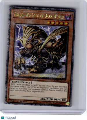 2024 YuGiOh!—Goldd, Wu-Lord of Dark World #EN159 RA03—QCSR Foil (1st Edition)
