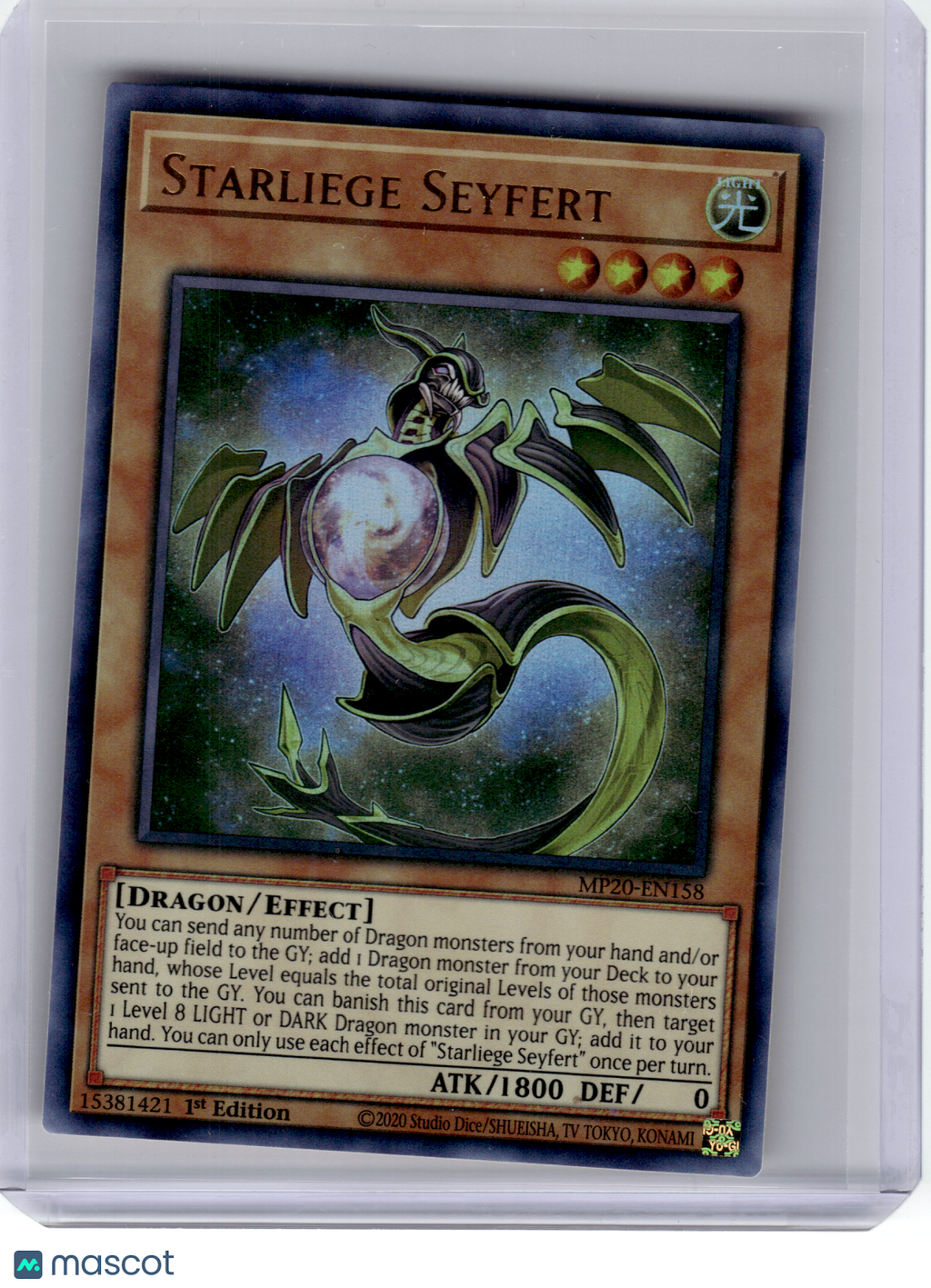 2020 YuGiOh!—Starliege Seyfert #EN158 Tin of Lost Memories—UR Foil (1st Edition)