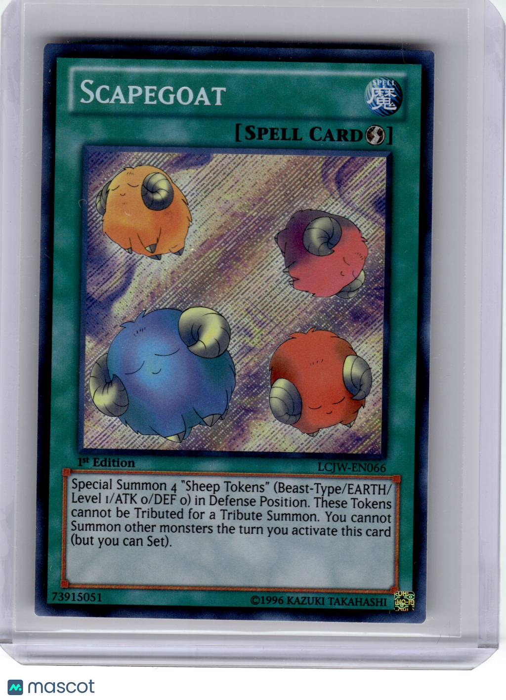 2013 YuGiOh!—Scapegoat #EN066 LCJW—Secret Rare Foil (1st Edition)