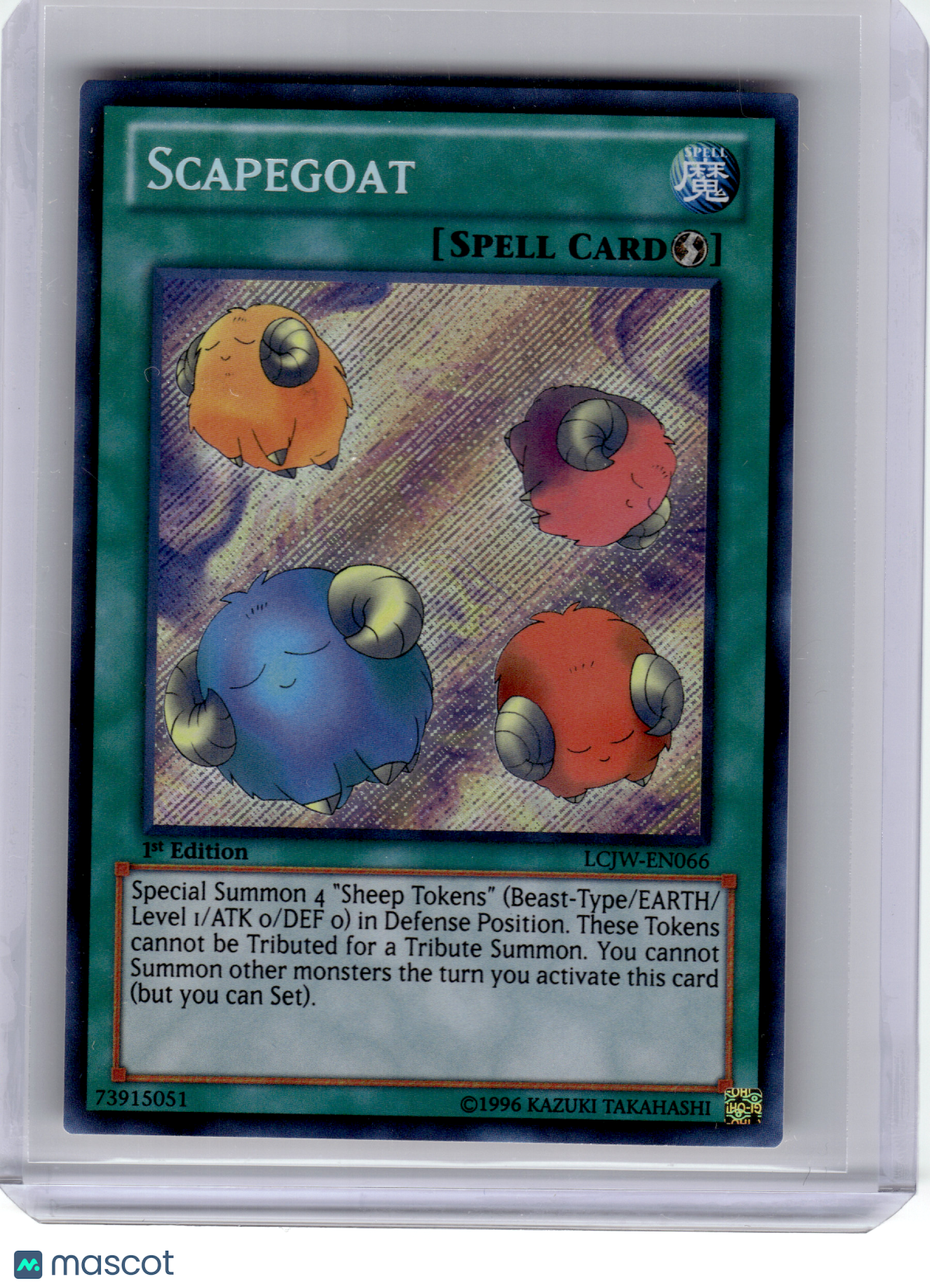 2013 YuGiOh!—Scapegoat #EN066 LCJW—Secret Rare Foil (1st Edition)