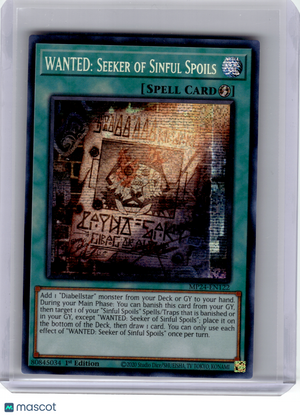 2024 YuGiOh!—WANTED: Seeker of Sinful Spoils #EN122 MP24—PSR Foil (1st Edition)