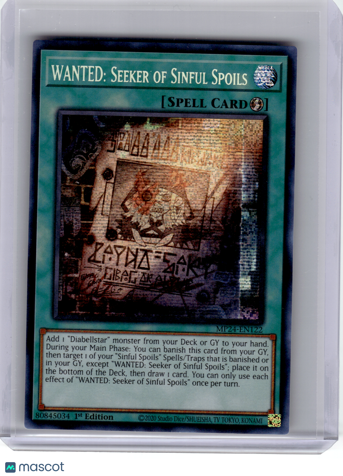 2024 YuGiOh!—WANTED: Seeker of Sinful Spoils #EN122 MP24—PSR Foil (1st Edition)