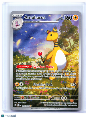 2026 Pokemon—Ampharos #090/086 Chaos Rising—Illustration Rare Holo