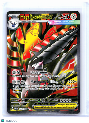 2026 Pokemon—Mega Excadrill ex #103/084 Pitch Black—Ultra Rare Holo