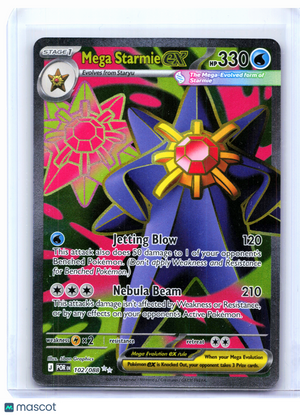 2026 Pokemon—Mega Starmie ex #102/088 Perfect Order—Ultra Rare Holo