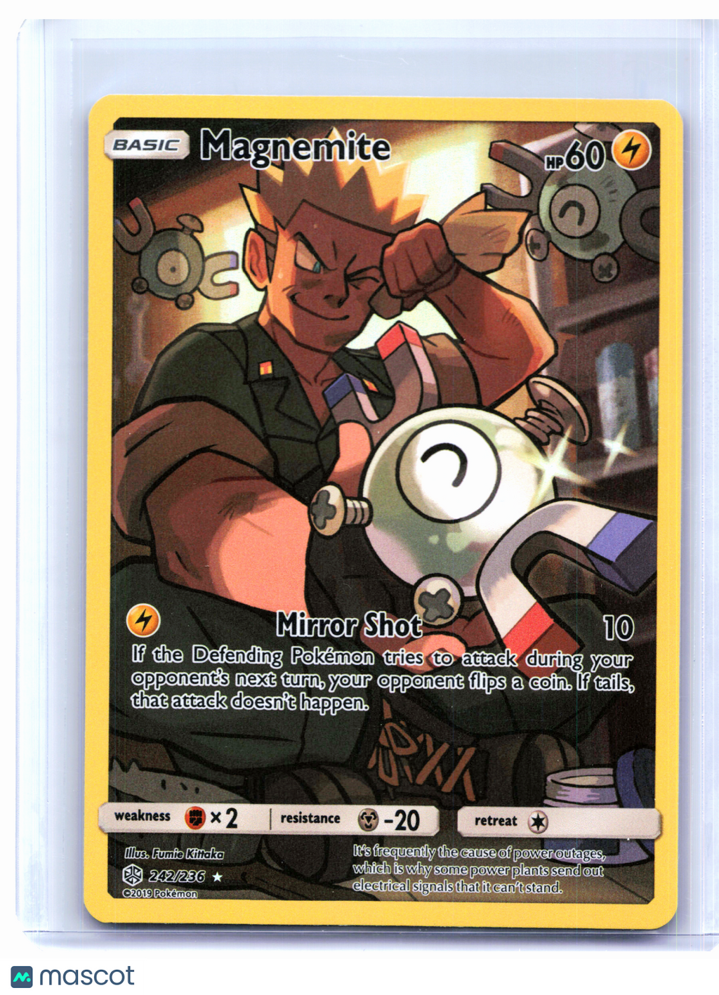 2019 Pokemon—Magnemite #242/236 Cosmic Eclipse—Ultra Rare Holo