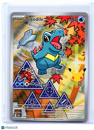 2026 Pokemon—Totodile #048 Mega Evolution Promo—Black Star Promo Holo Spanish