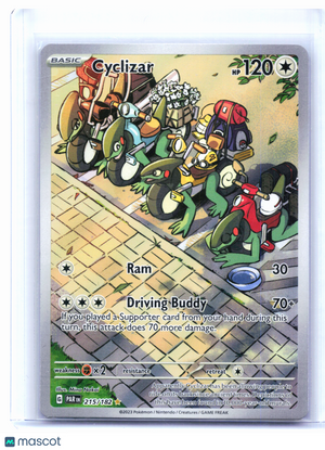 2023 Pokemon—Cyclizar #215/182 Paradox Rift—Illustration Rare Holo [LP]