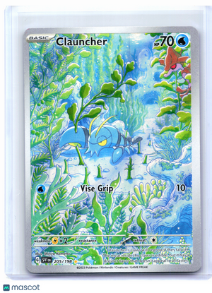 2023 Pokemon—Clauncher #205/198 Scarlet & Violet Base Set—Illustration Rare [LP]