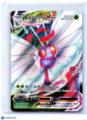 2020 Pokemon—Butterfree VMAX #002/189 Darkness Ablaze—Ultra Rare Holo [LP]