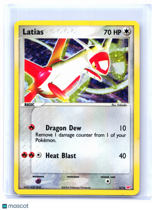 2004 Pokemon—Latias #4/10 EX Trainer Kit 1: Latias & Latios—Common Holo [LP]