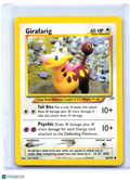 2000 Pokemon—Girafarig #66/105 Neo Destiny—Common Nonholo [Lightly Played]