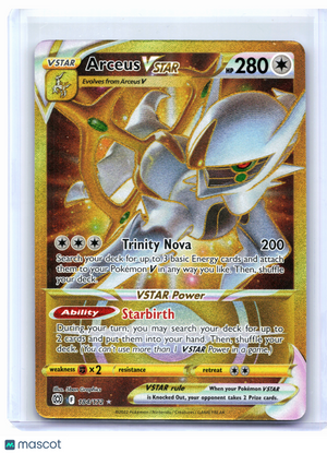 2022 Pokemon—Arceus VSTAR #184/172 Brilliant Stars—Secret Rare Holo [MP]