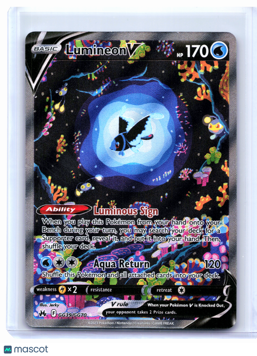 2023 Pokemon—Lumineon V #GG39/GG70 Crown Zenith: Galarian Gallery—UR Holo [MP]