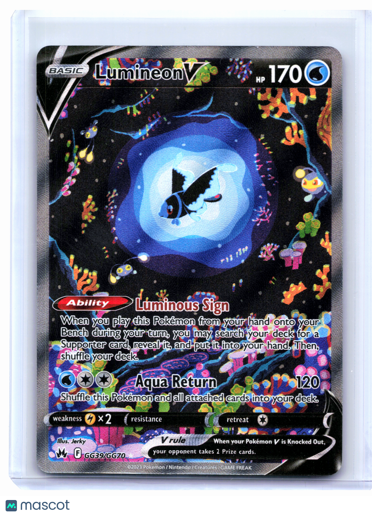 2023 Pokemon—Lumineon V #GG39/GG70 Crown Zenith: Galarian Gallery—UR Holo [MP]