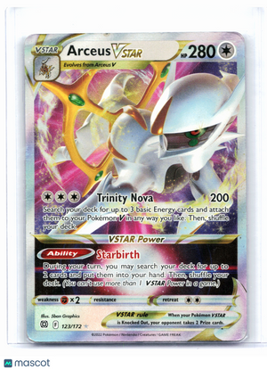2022 Pokemon—Arceus VSTAR #123/172 Brilliant Stars—Ultra Rare Holo [HP]