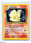 1999 Pokemon—Ninetales #12/102 Base Set—Holo Rare [Heavily Played]