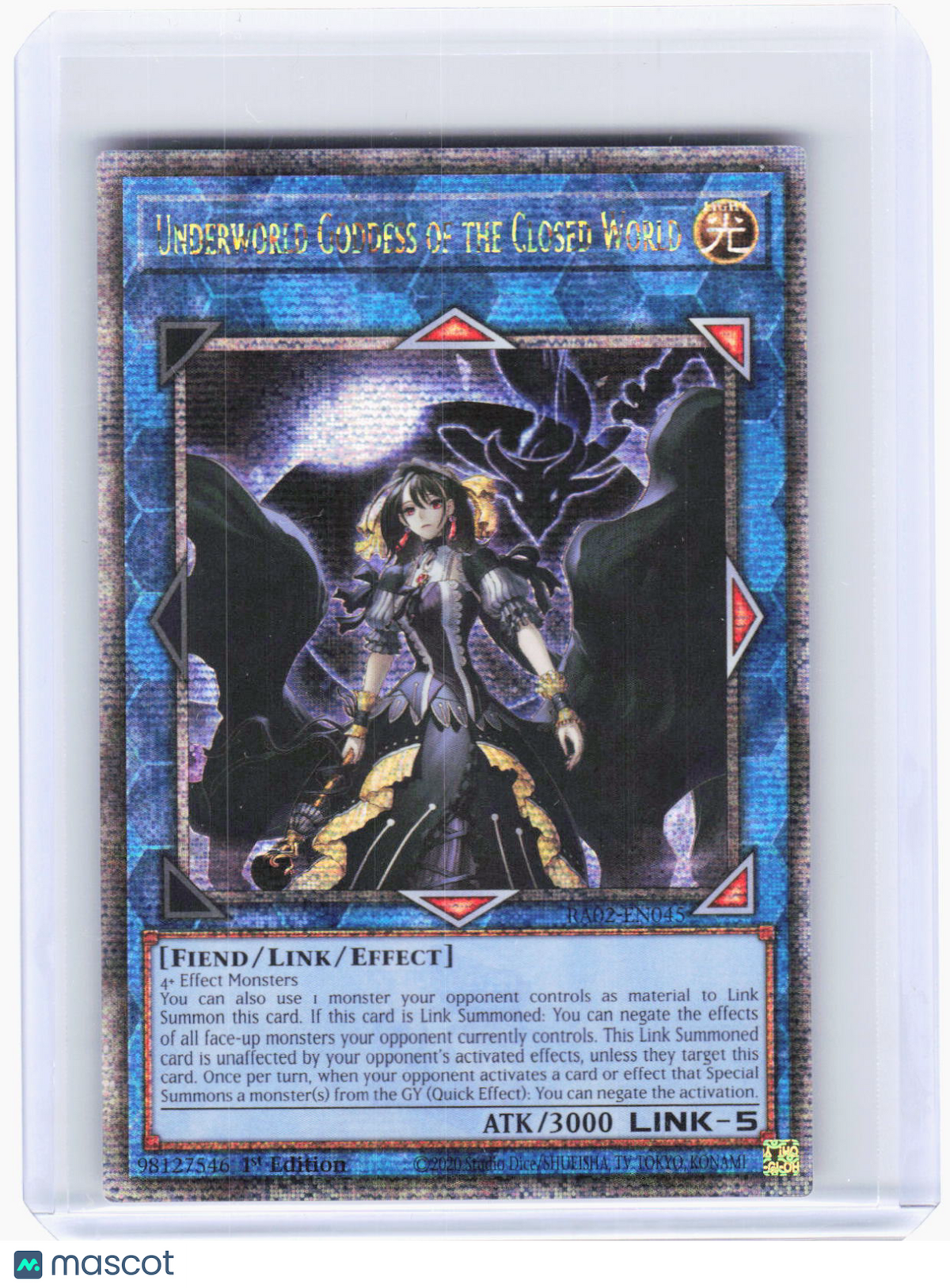 2021 YuGiOh!—Underworld Goddess of the Closed World #RA02-EN045 (RA02)QCSR Foil