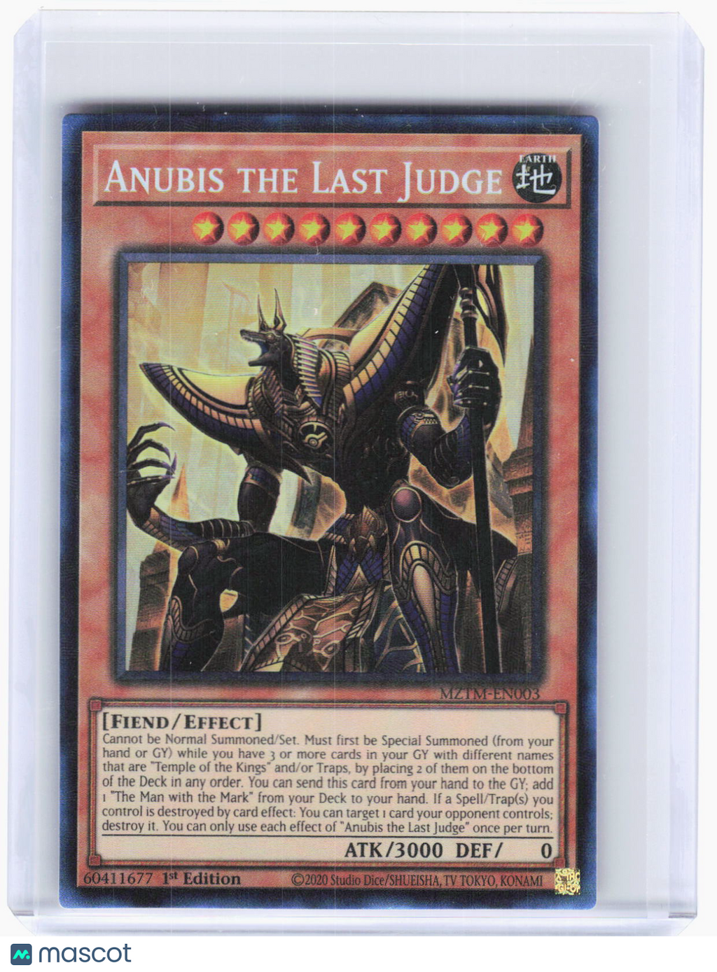 2020 Yu-Gi-Oh!—Anubis the Last Judge #MZTM-EN003 Maze of the Master—CR Foil