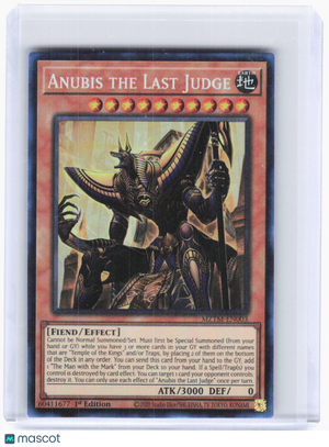 2020 Yu-Gi-Oh!—Anubis the Last Judge #MZTM-EN003 Maze of the Master—CR Foil