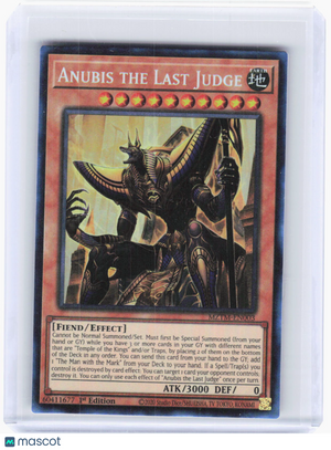 2020 Yu-Gi-Oh!—Anubis the Last Judge #MZTM-EN003 MZTM-EN003—CR Foil 1st Edition