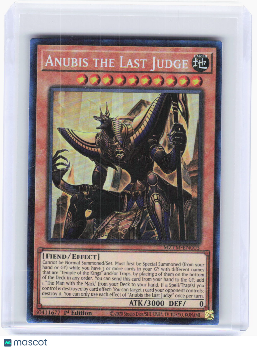 2024 Yu-Gi-Oh!—Anubis the Last Judge #MZTM-EN003 Maze of the Master—CR Foil