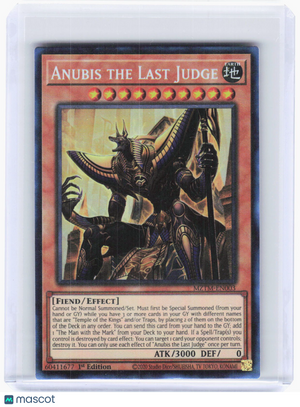 2024 Yu-Gi-Oh!—Anubis the Last Judge #MZTM-EN003 Maze of the Master—CR Foil