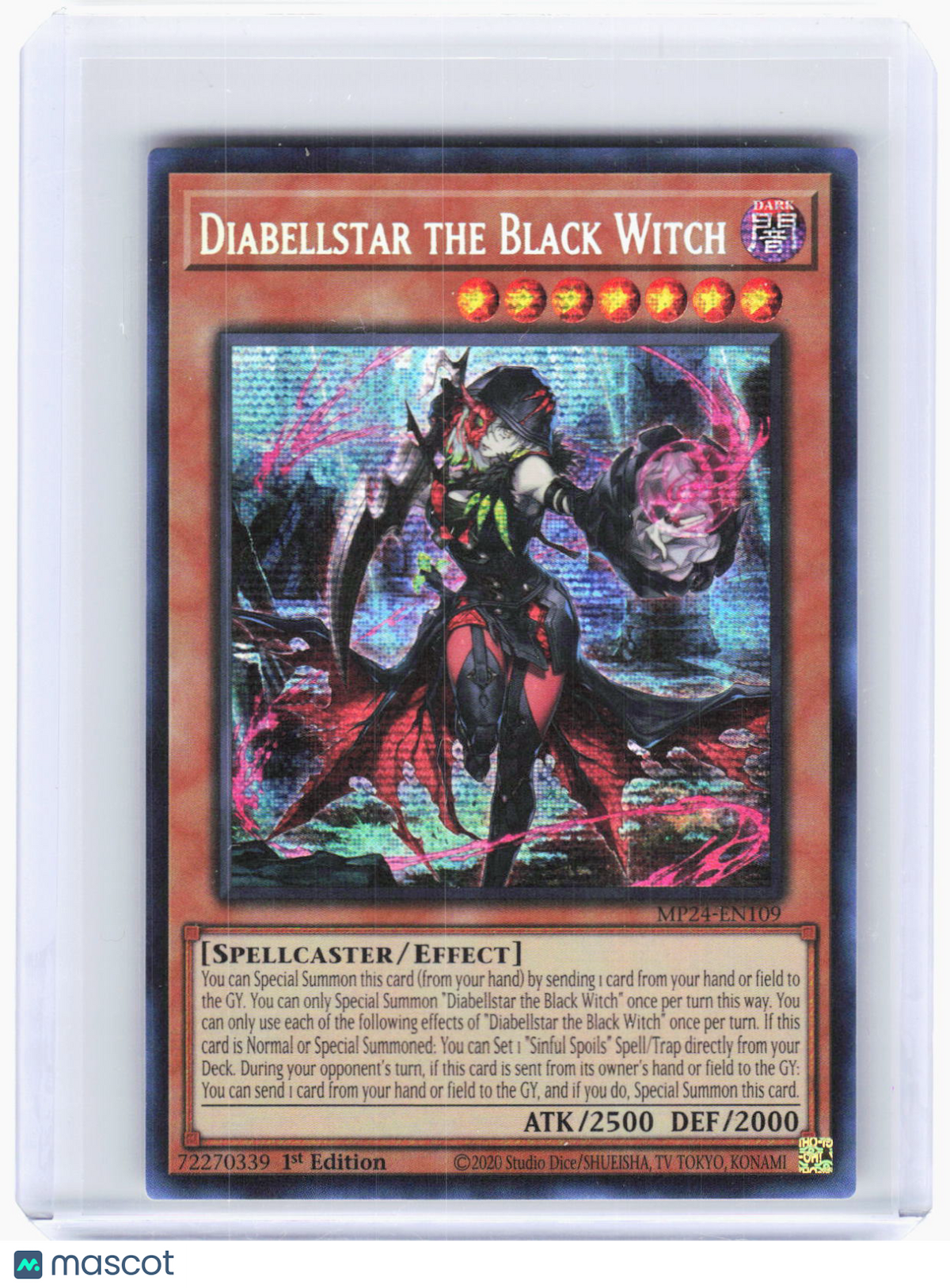 2024 Yu-Gi-Oh!—Diabellstar the Black Witch #MP24-EN109 (MP24)—PSR Foil