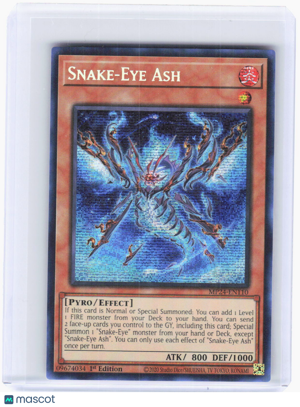 2024 Yu-Gi-Oh!—Snake-Eye Ash #MP24-EN110 (MP24)—Prismatic Secret Rare Foil