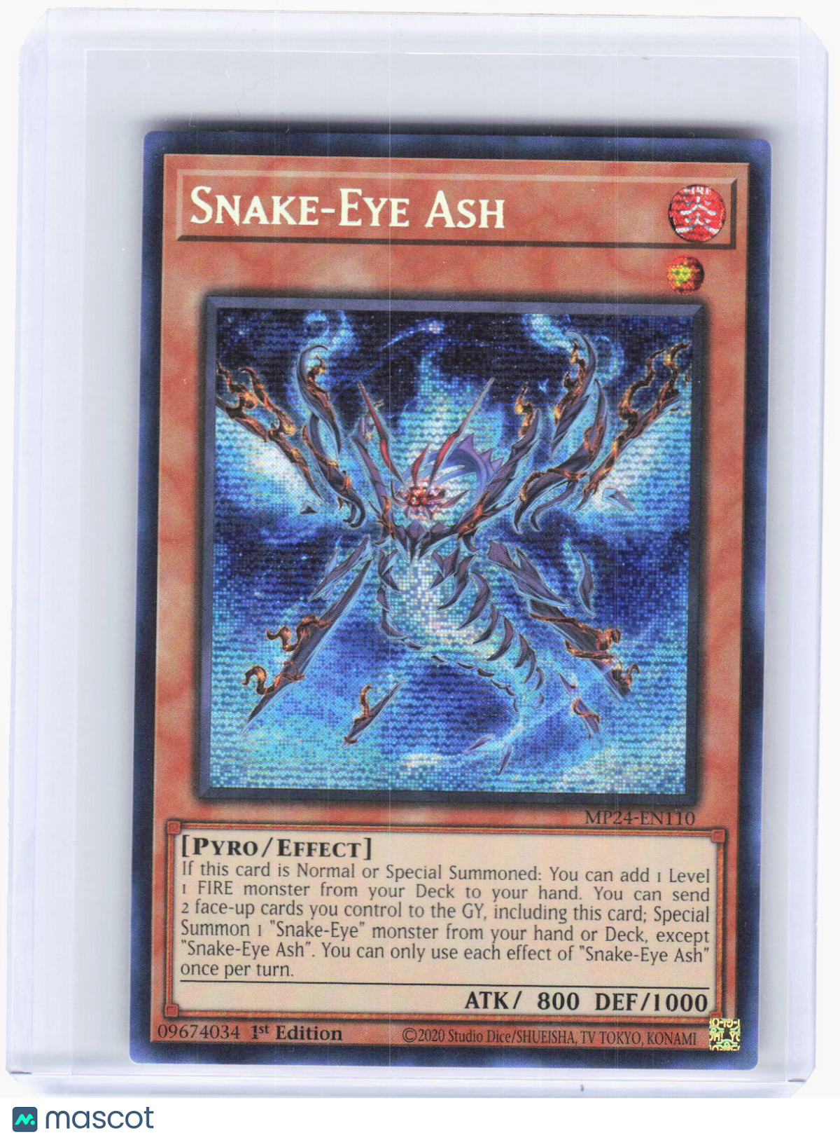2024 Yu-Gi-Oh!—Snake-Eye Ash #MP24-EN110 (MP24)—Prismatic Secret Rare Foil